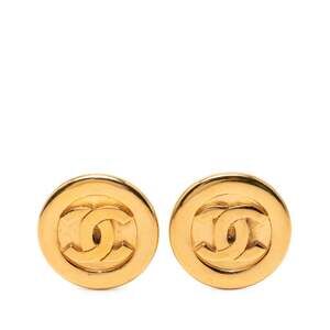 Chanel Cc Logo Clip-On Earrings Metal #247003C70B